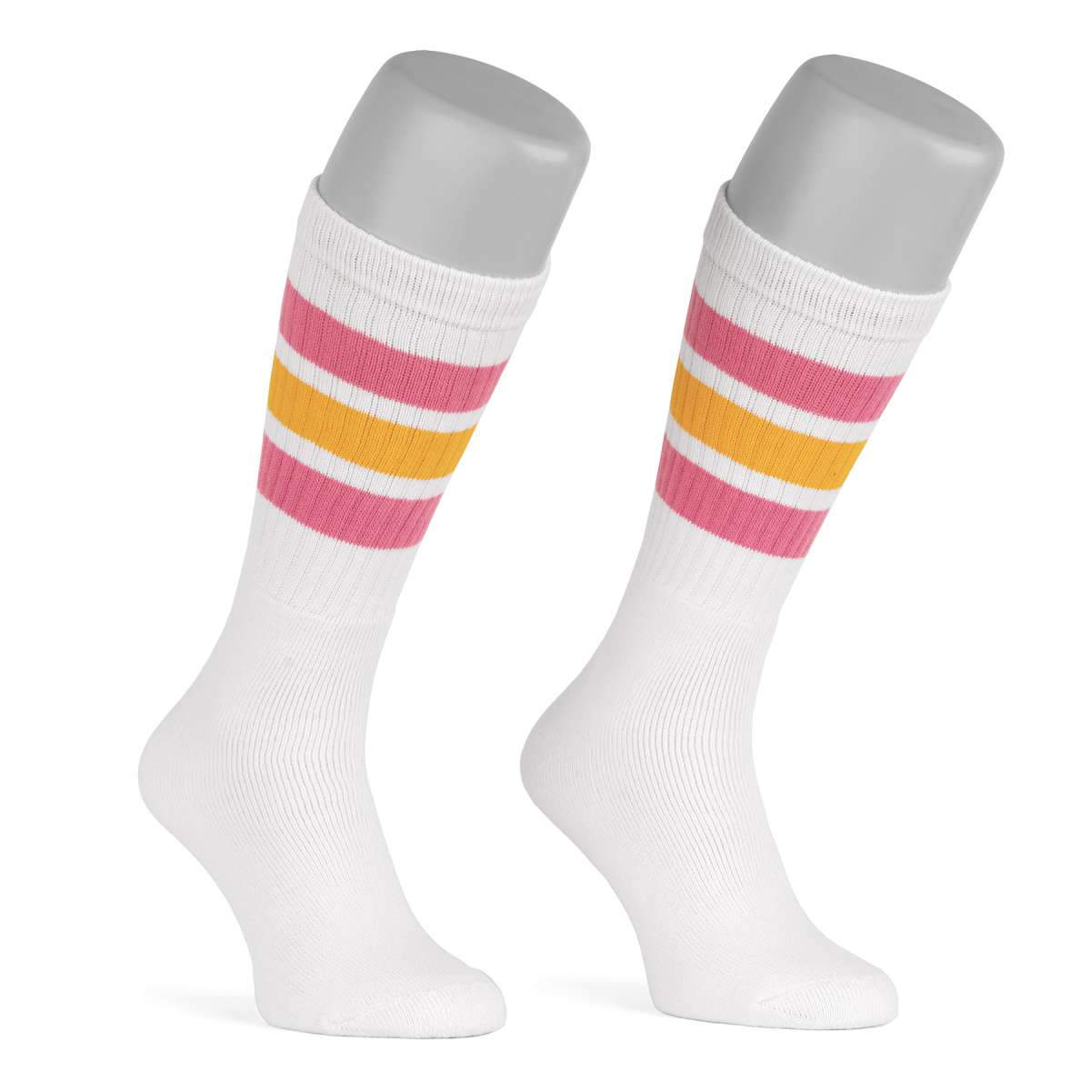 19 Inch Skatersocks - halbhohe gestreifte Tube Socken im retro Style ...